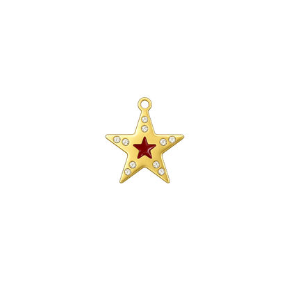 Red Star Charm