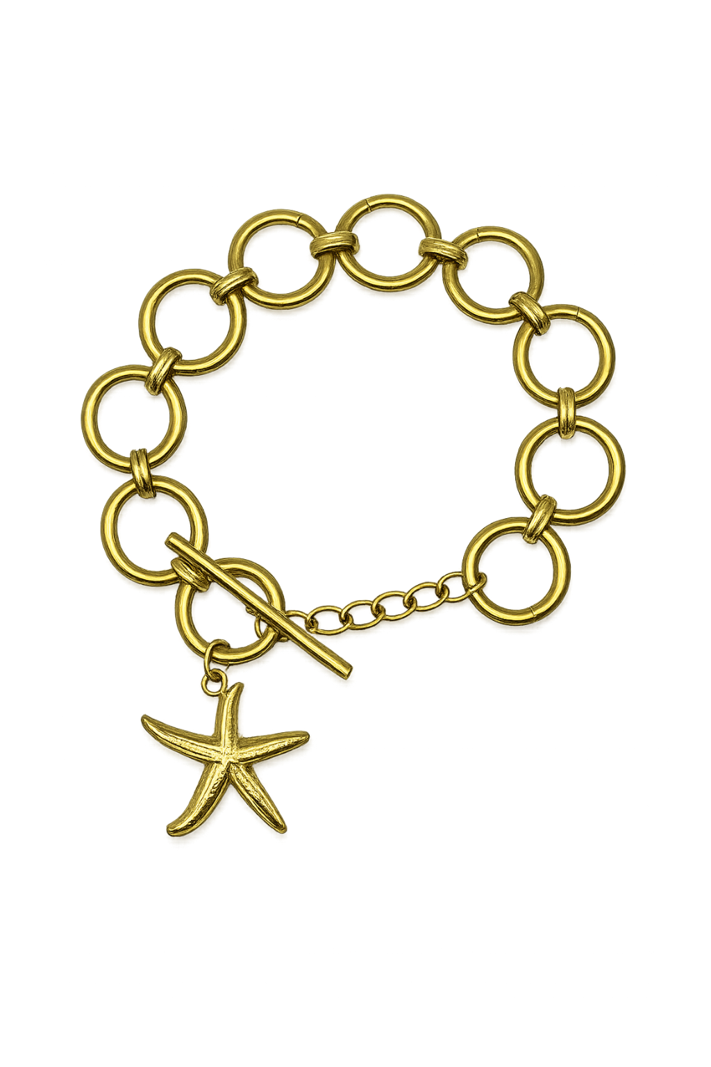 Chunky Gold Starfish Bracelet