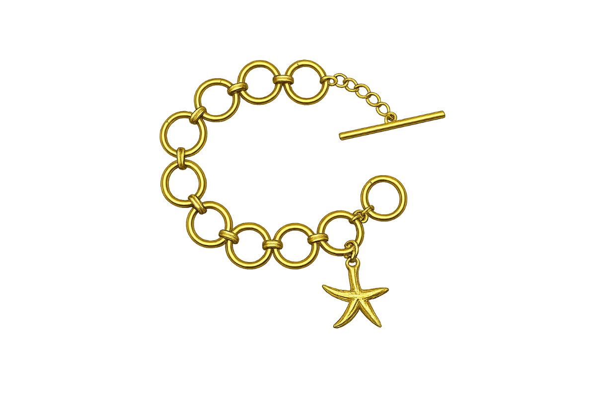 Chunky Gold Starfish Bracelet
