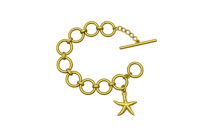 Chunky Gold Starfish Bracelet